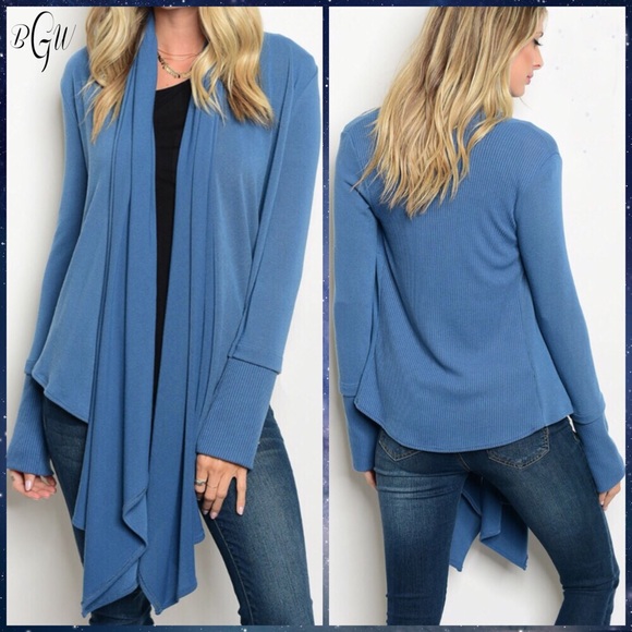 5🌟Gorgeous Long Sleeve Waterfall Cardigan - Picture 2 of 3